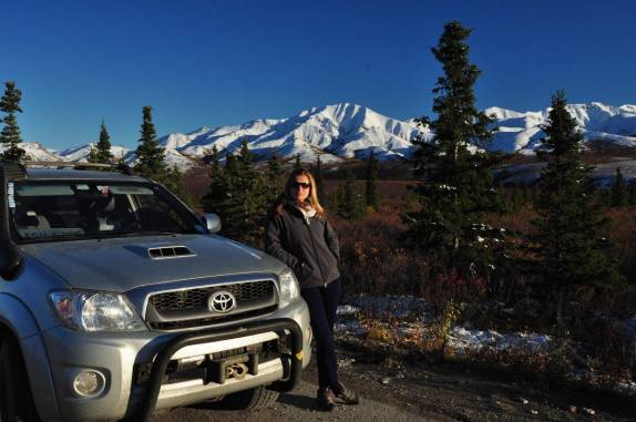 visitando o Denali National Park, no Alaska